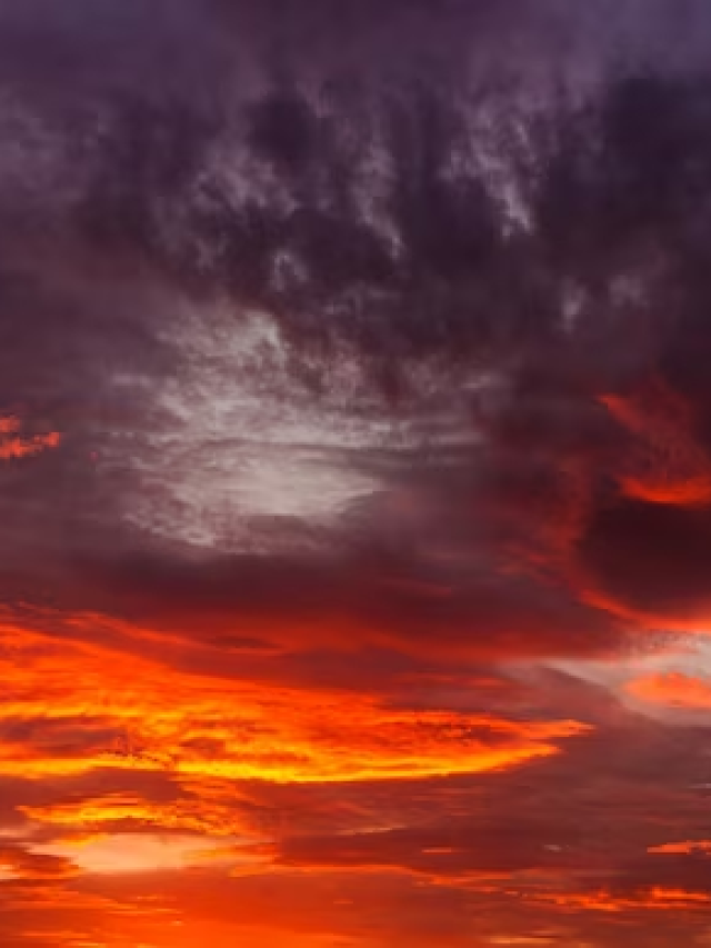 Por que o céu fica vermelho no fim da tarde?