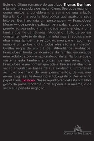 Extinção, de Thomas Bernhard